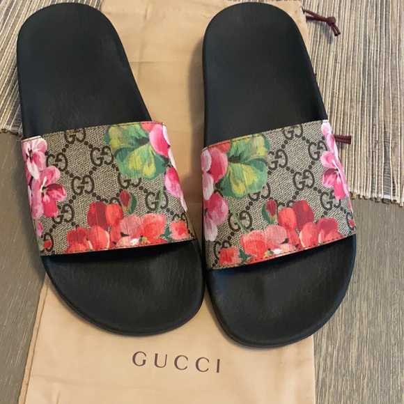 Gucci Shoes - Gucci floral slides size 7. Comfy and Stylish!!